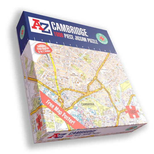 A-Z Map of  Cambridge 1000 Piece Jigsaw