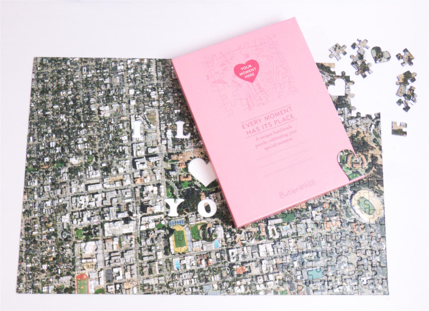We First Met Here - Hometown USA Map Puzzle
