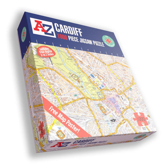 A-Z Map of  Cardiff 1000 Piece Jigsaw