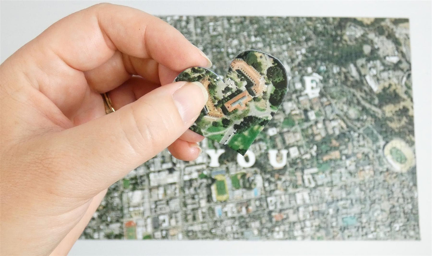 We First Met Here - Hometown USA Map Puzzle