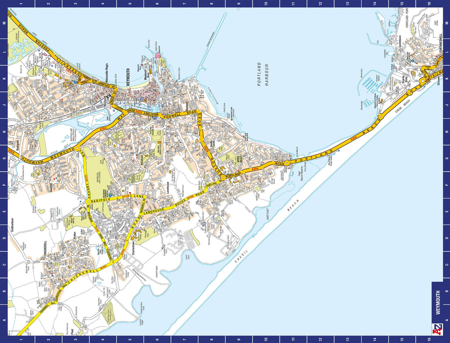 A-Z Map of Weymouth 1000 Piece Jigsaw