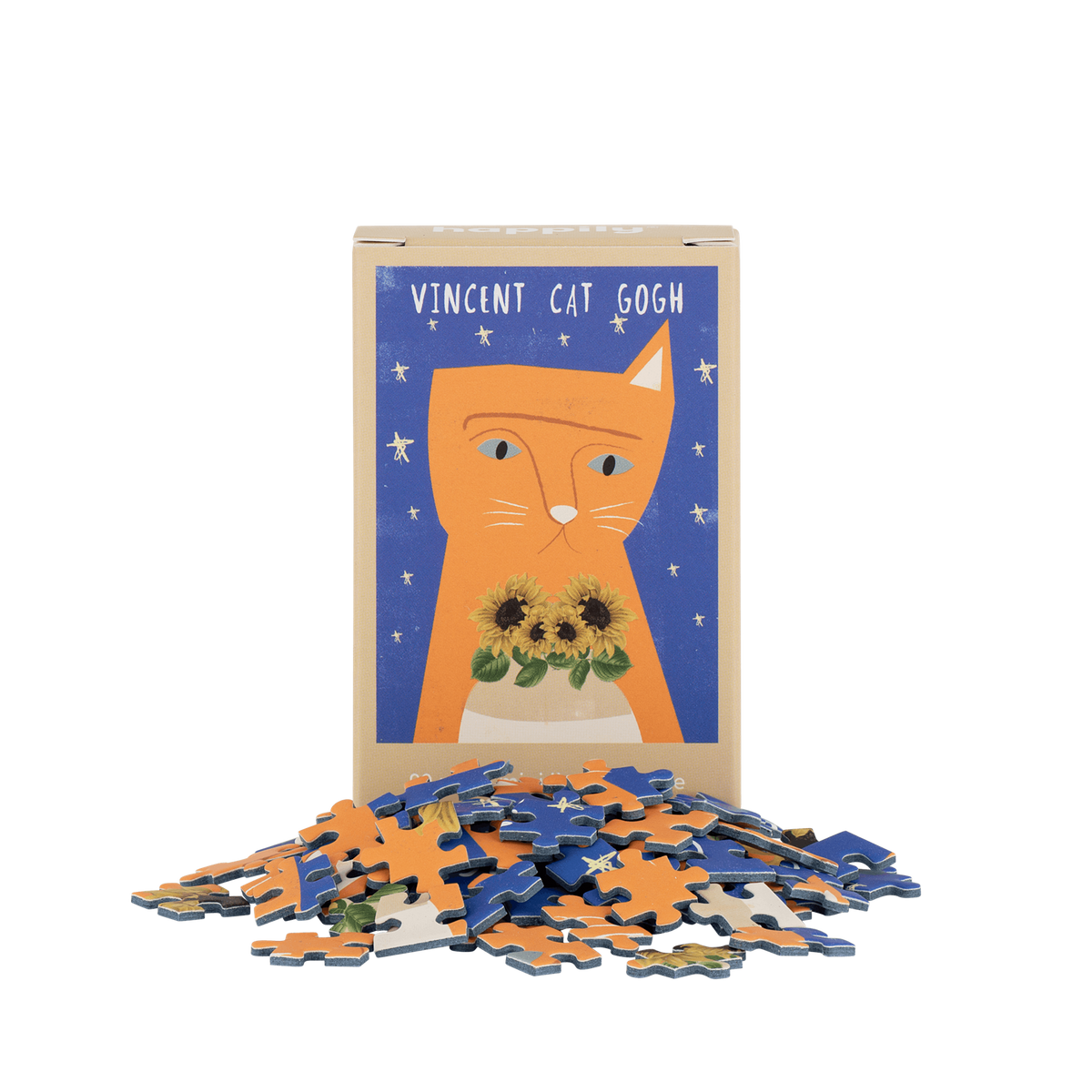 Vincent Cat Gogh 99 Piece Mini Jigsaw Puzzle