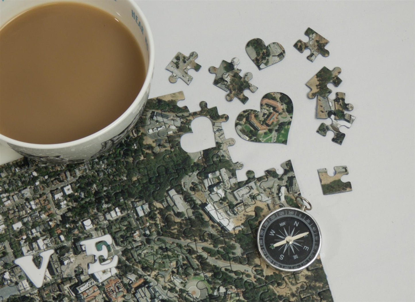 We First Met Here - Hometown USA Map Puzzle
