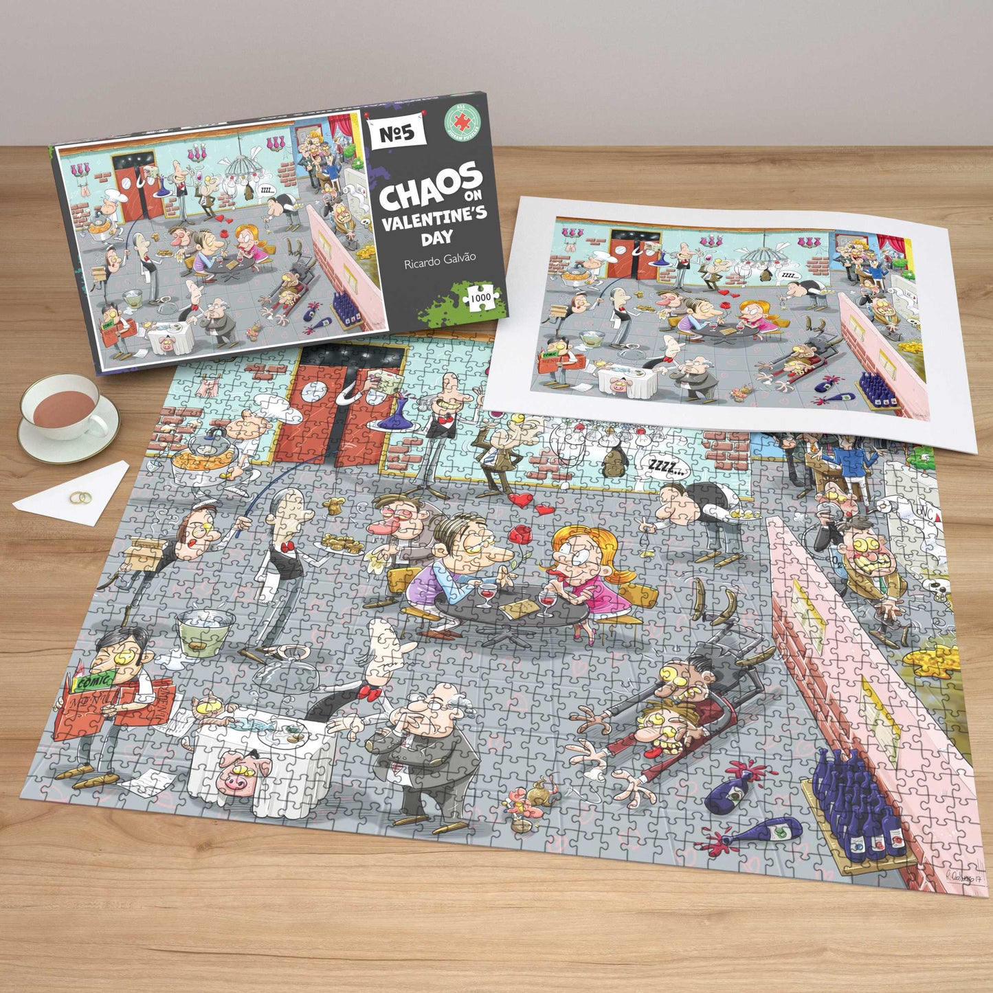 Chaos on Valentine's Day - No.5 1000 Piece Jigsaw Puzzle