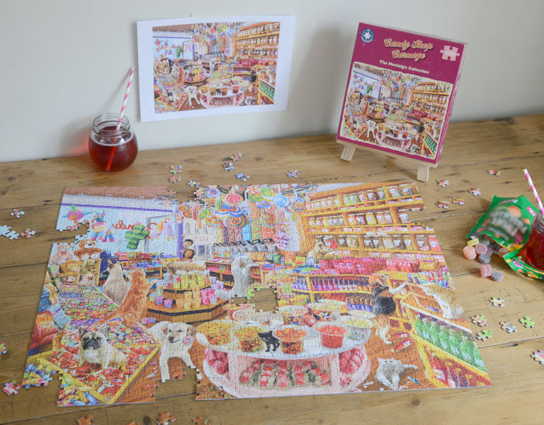 Candy Shop Carnage 1000 Piece 1000 Piece Jigsaw Puzzle