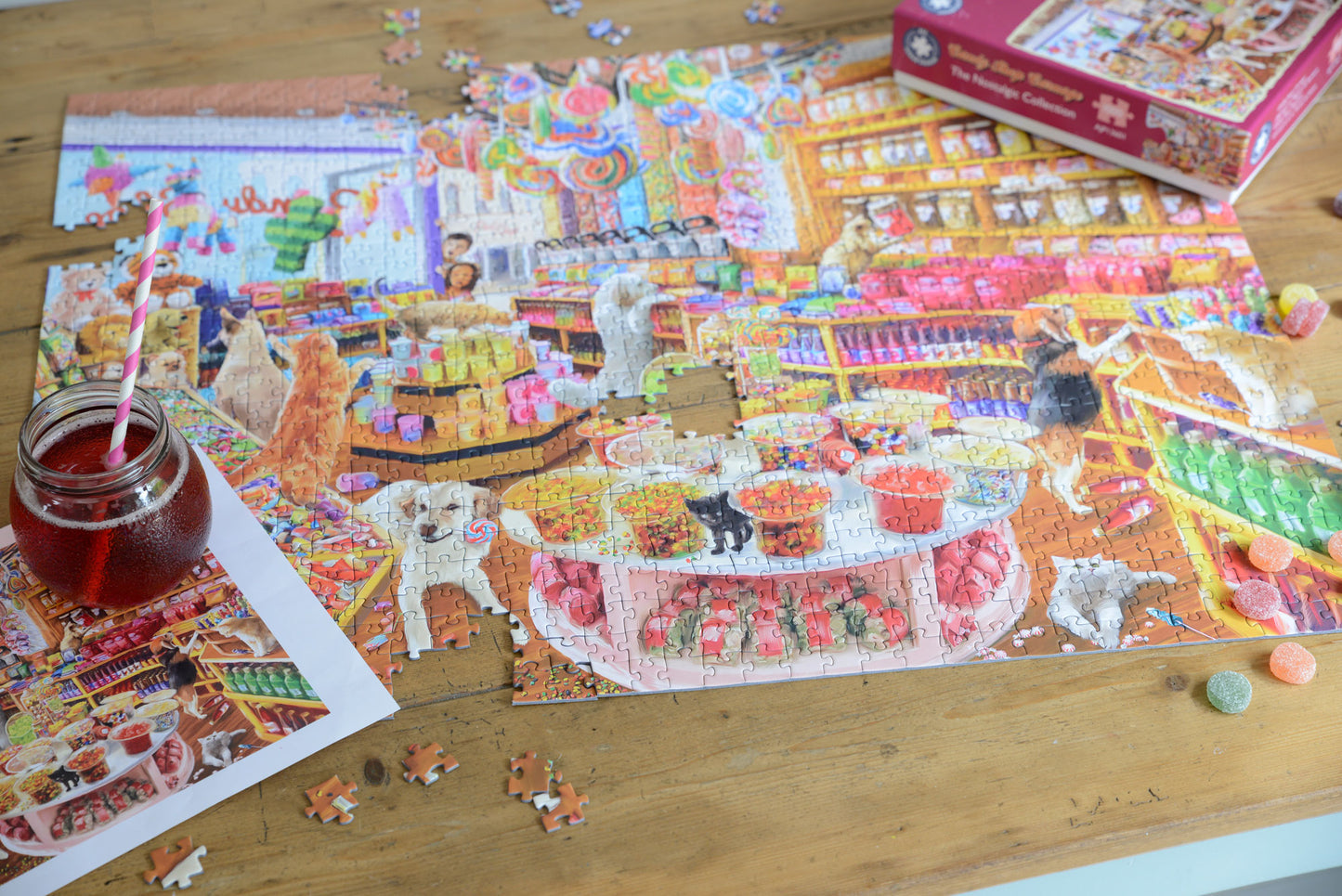 Candy Shop Carnage 1000 Piece 1000 Piece Jigsaw Puzzle