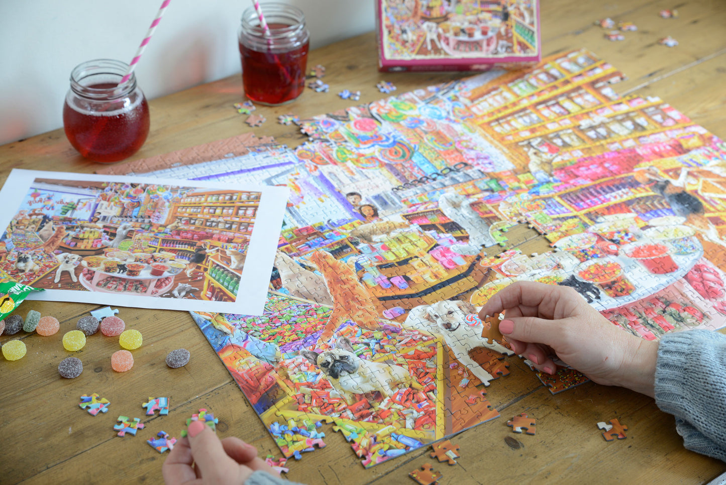 Candy Shop Carnage 1000 Piece 1000 Piece Jigsaw Puzzle