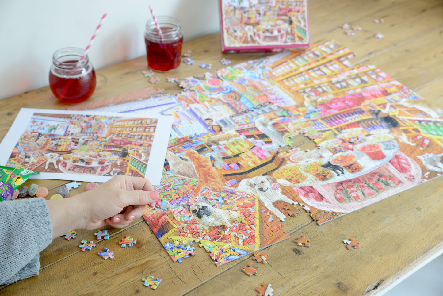 Candy Shop Carnage 1000 Piece 1000 Piece Jigsaw Puzzle