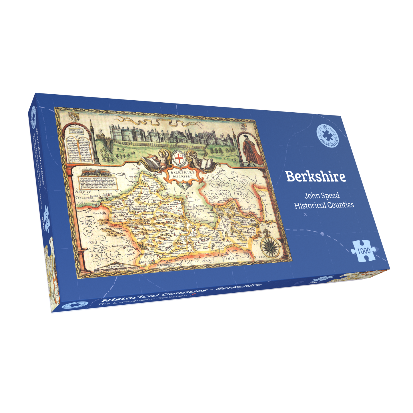 Berkshire Historical Map 1000 Piece Jigsaw Puzzle (1610)