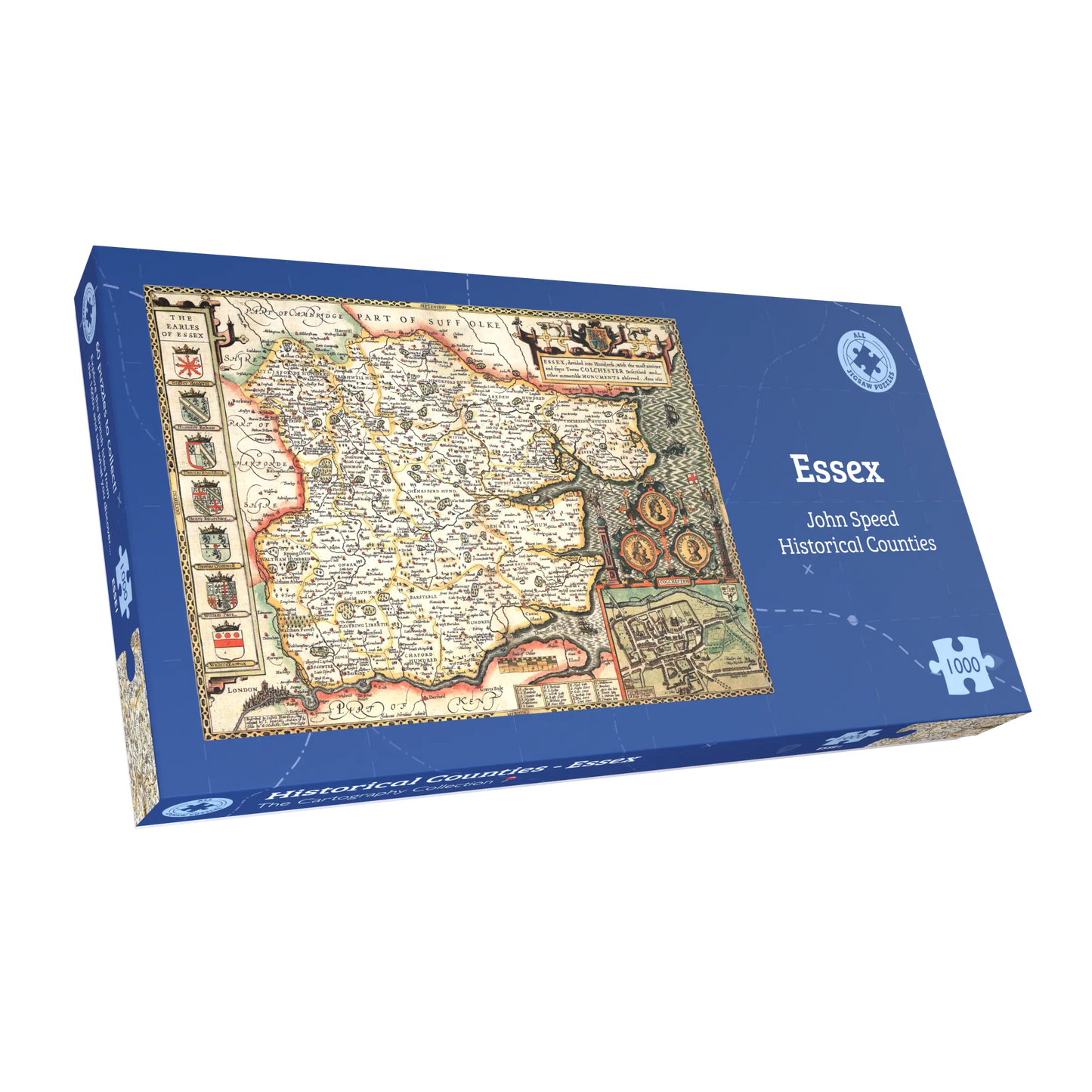 Essex Historical Map 1000 Piece Jigsaw Puzzle (1610)