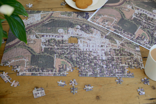 USA Hometown Personalized Map Jigsaw Puzzle (Aerial or USGS)