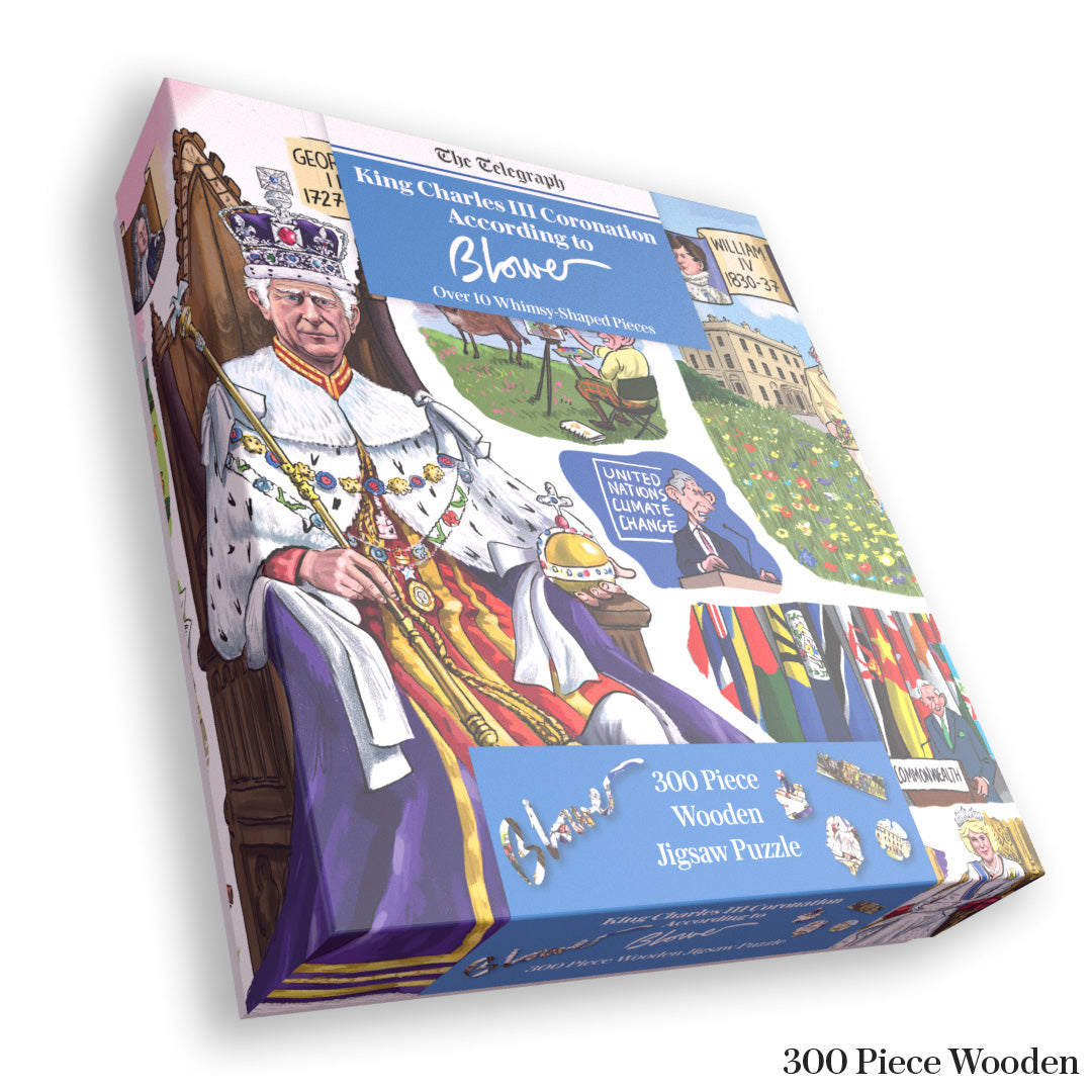 The Telegraph King Charles III Coronation According to Blower 1000 or 300 Piece Jigsaw Puzzle