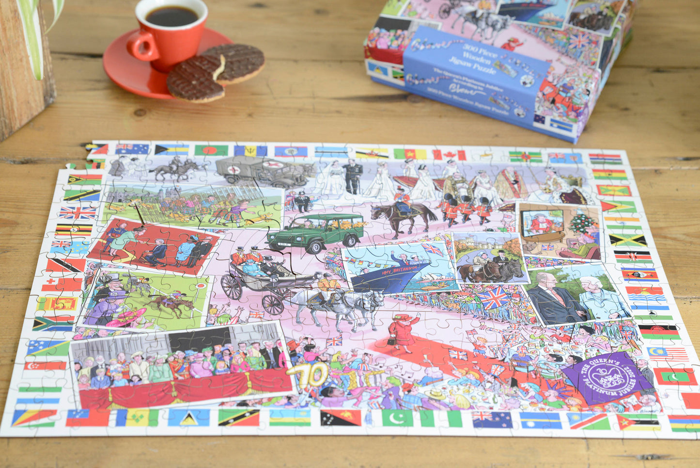 The Telegraph The Queen's Platinum Jubilee 2022 According to Blower 1000 or 300 Piece Jigsaw Puzzle