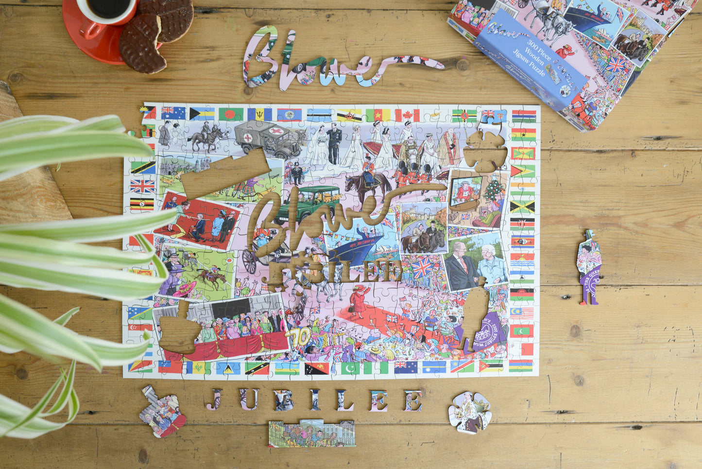 The Telegraph The Queen's Platinum Jubilee 2022 According to Blower 1000 or 300 Piece Jigsaw Puzzle