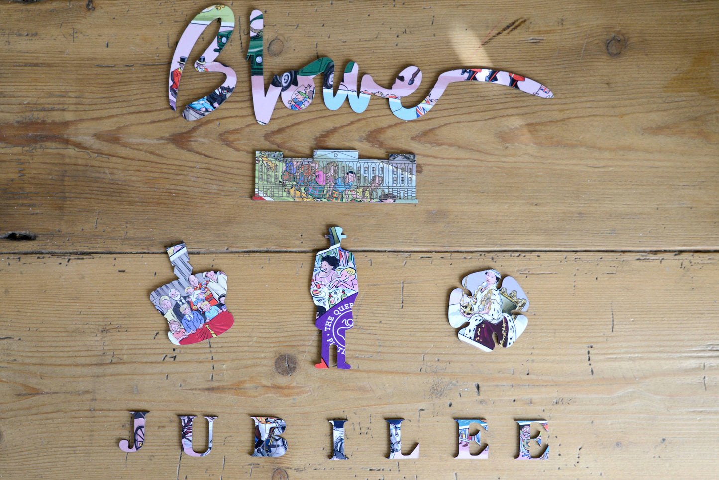 The Telegraph The Queen's Platinum Jubilee 2022 According to Blower 1000 or 300 Piece Jigsaw Puzzle