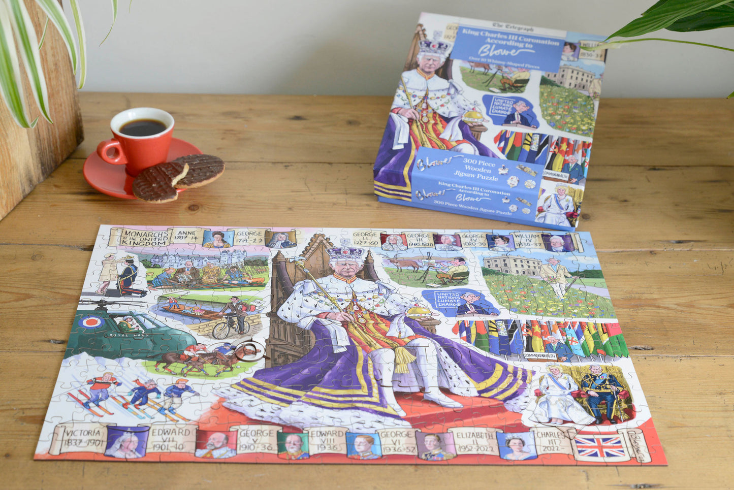 The Telegraph King Charles III Coronation According to Blower 1000 or 300 Piece Jigsaw Puzzle