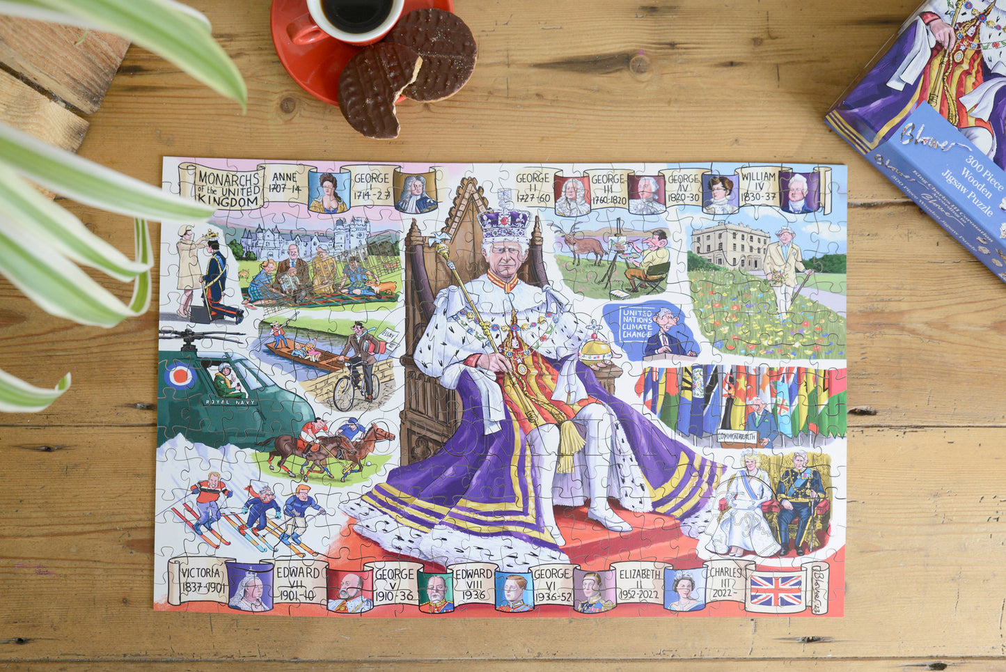 The Telegraph King Charles III Coronation According to Blower 1000 or 300 Piece Jigsaw Puzzle
