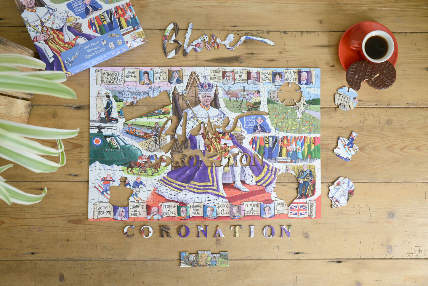 The Telegraph King Charles III Coronation According to Blower 1000 or 300 Piece Jigsaw Puzzle