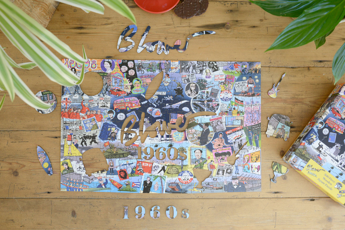 The Telegraph 1960s According to Blower 1000 or 300 Piece Wooden Piece Jigsaw Puzzle