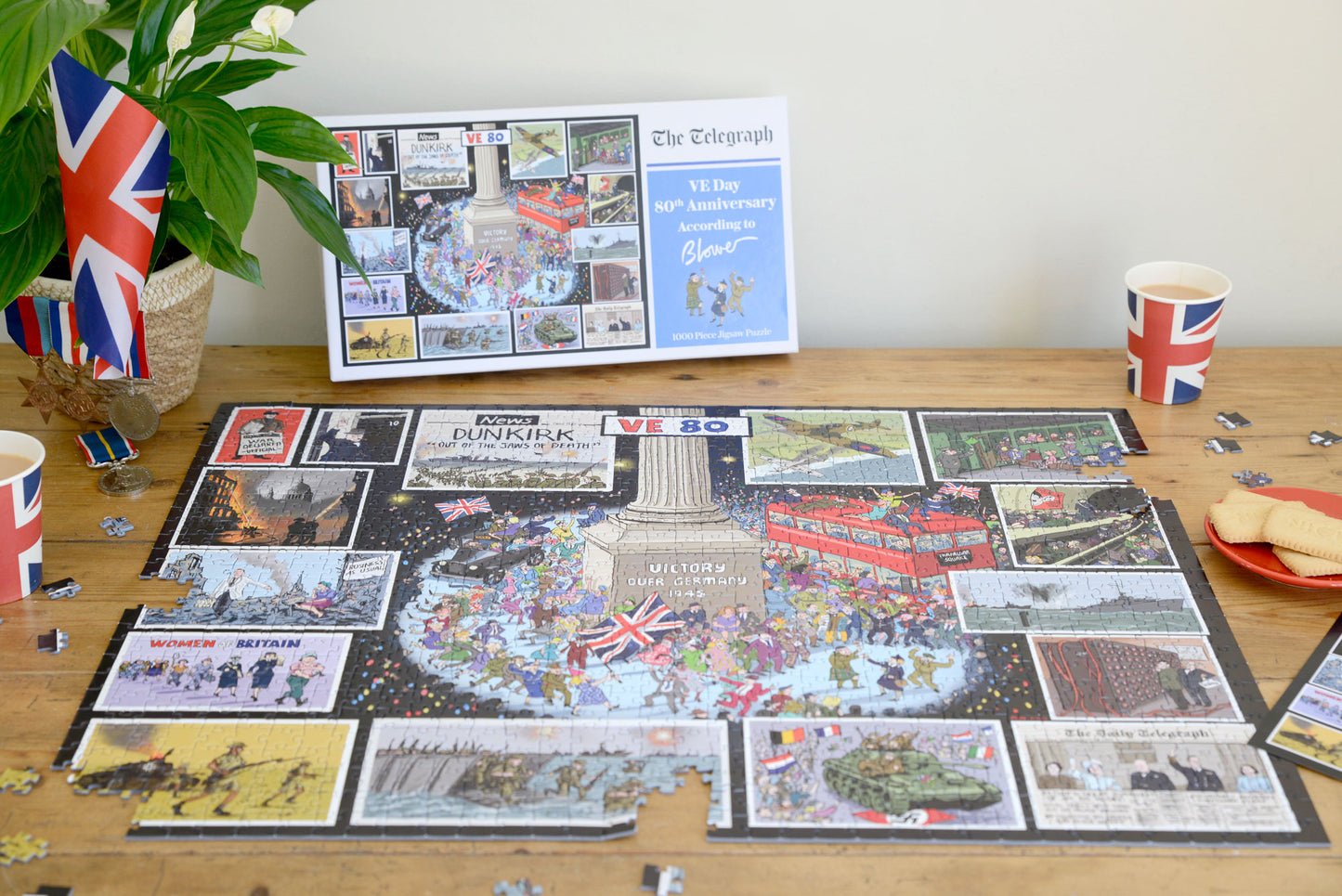 The Telegraph VE Day 80th Anniversary According to Blower 1000 or 300 Piece Jigsaw Puzzle