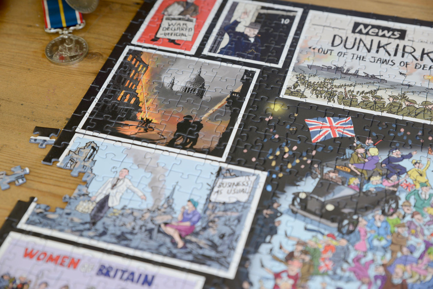 The Telegraph VE Day 80th Anniversary According to Blower 1000 or 300 Piece Jigsaw Puzzle