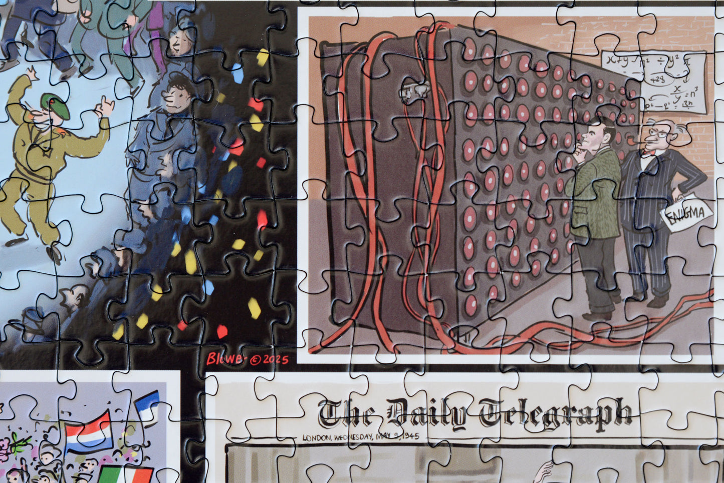 The Telegraph VE Day 80th Anniversary According to Blower 1000 or 300 Piece Jigsaw Puzzle