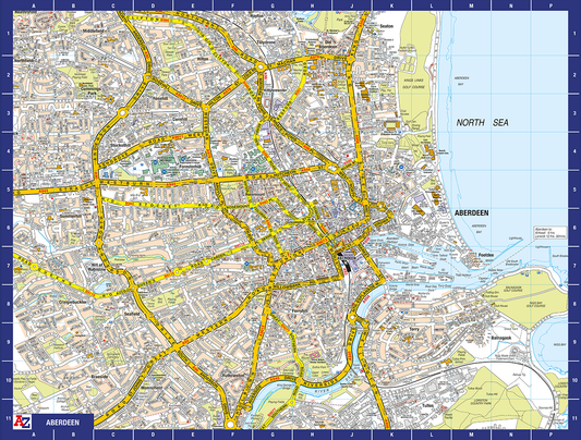 A-Z Map of Aberdeen 1000 Piece Jigsaw