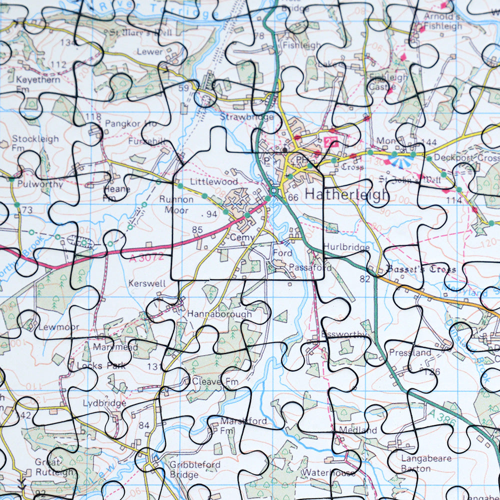 Hometown UK Personalised Map Jigsaw Puzzle