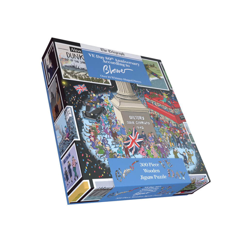 Daily Telegraph VE Day 80th Anniversary According to Blower 1000 or 300 Piece Jigsaw Puzzle