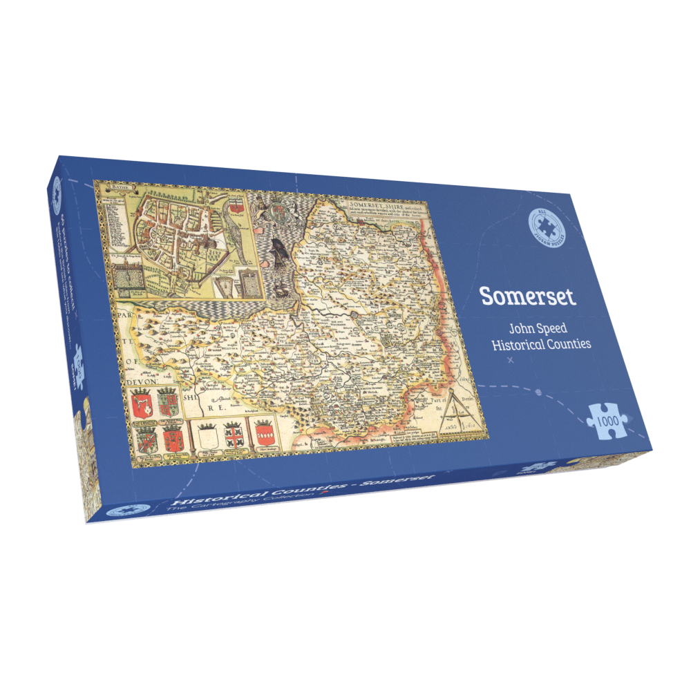 Somerset Historical Map 1000 Piece Jigsaw Puzzle (1610)