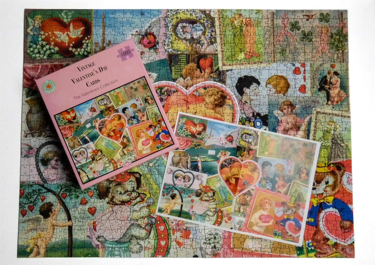Vintage Valentine's Cards 1000 (Jan 23 AJP Subscription)Piece Jigsaw Puzzle