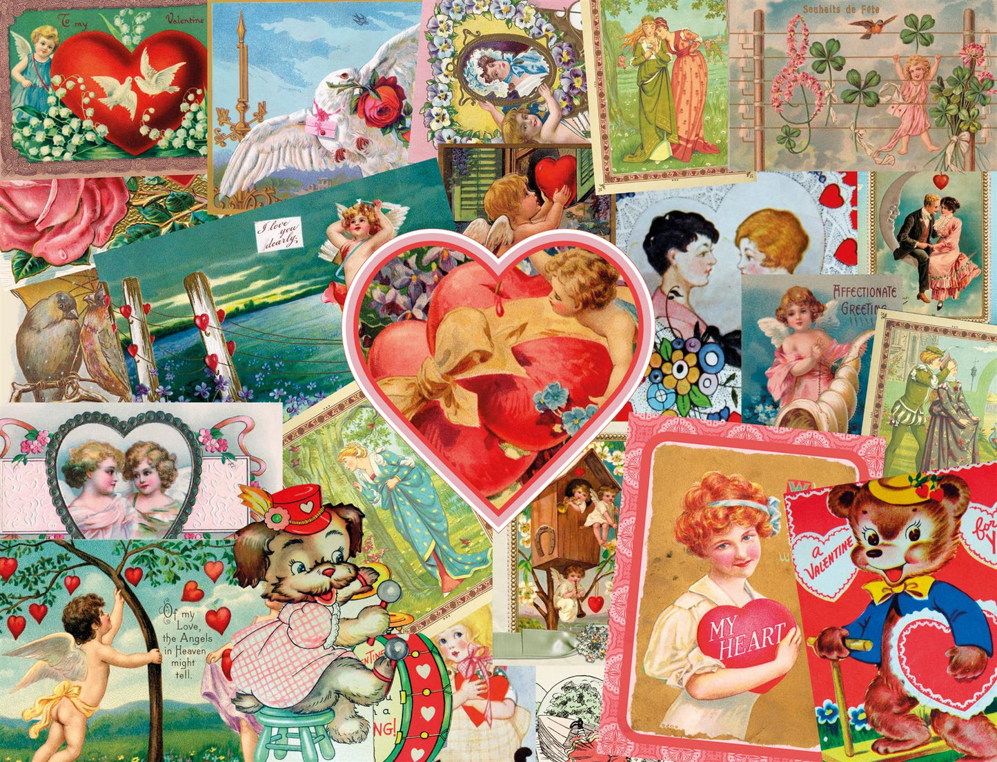 Vintage Valentine's Cards 1000 (Jan 23 AJP Subscription)Piece Jigsaw Puzzle