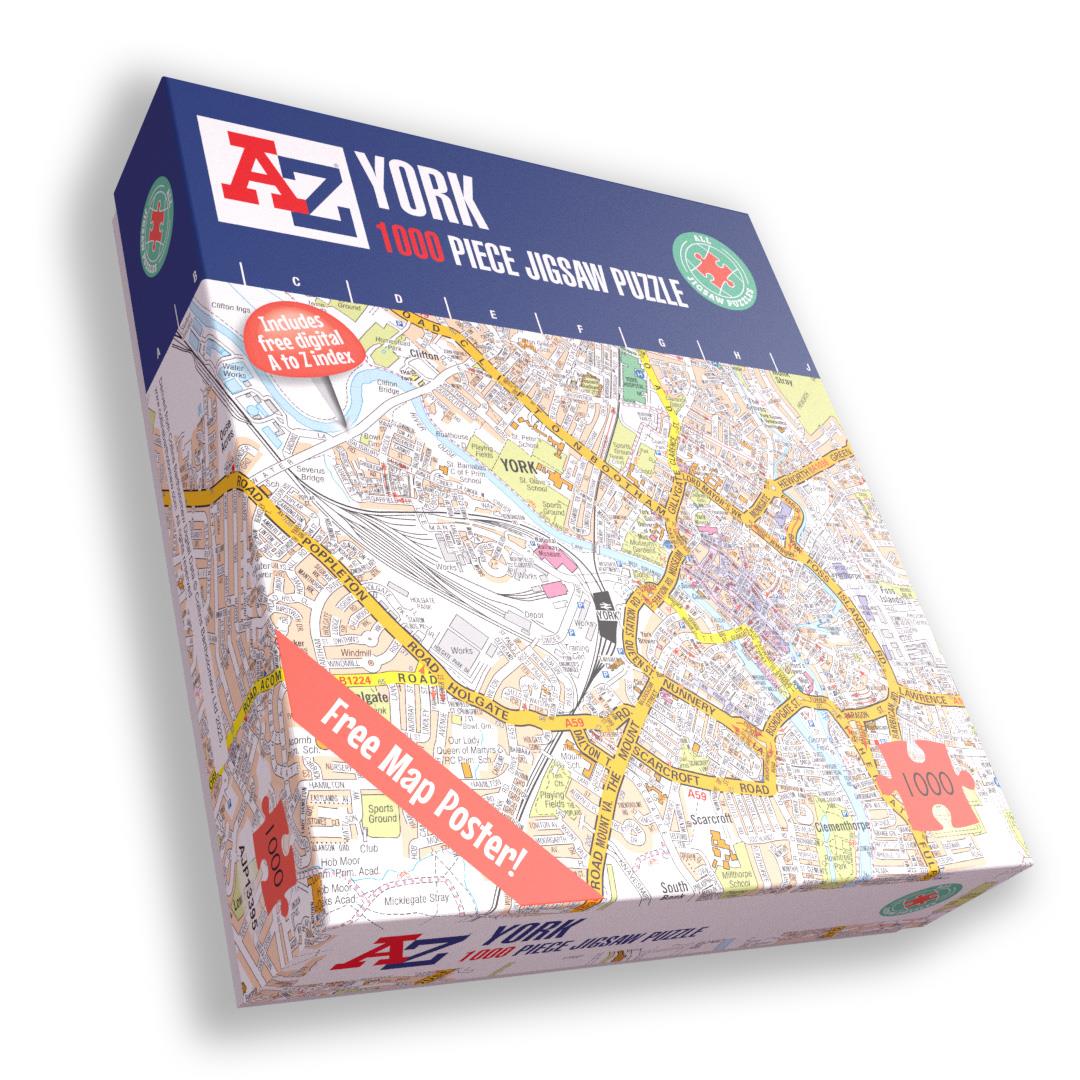 A-Z Map of York 1000 Piece Jigsaw