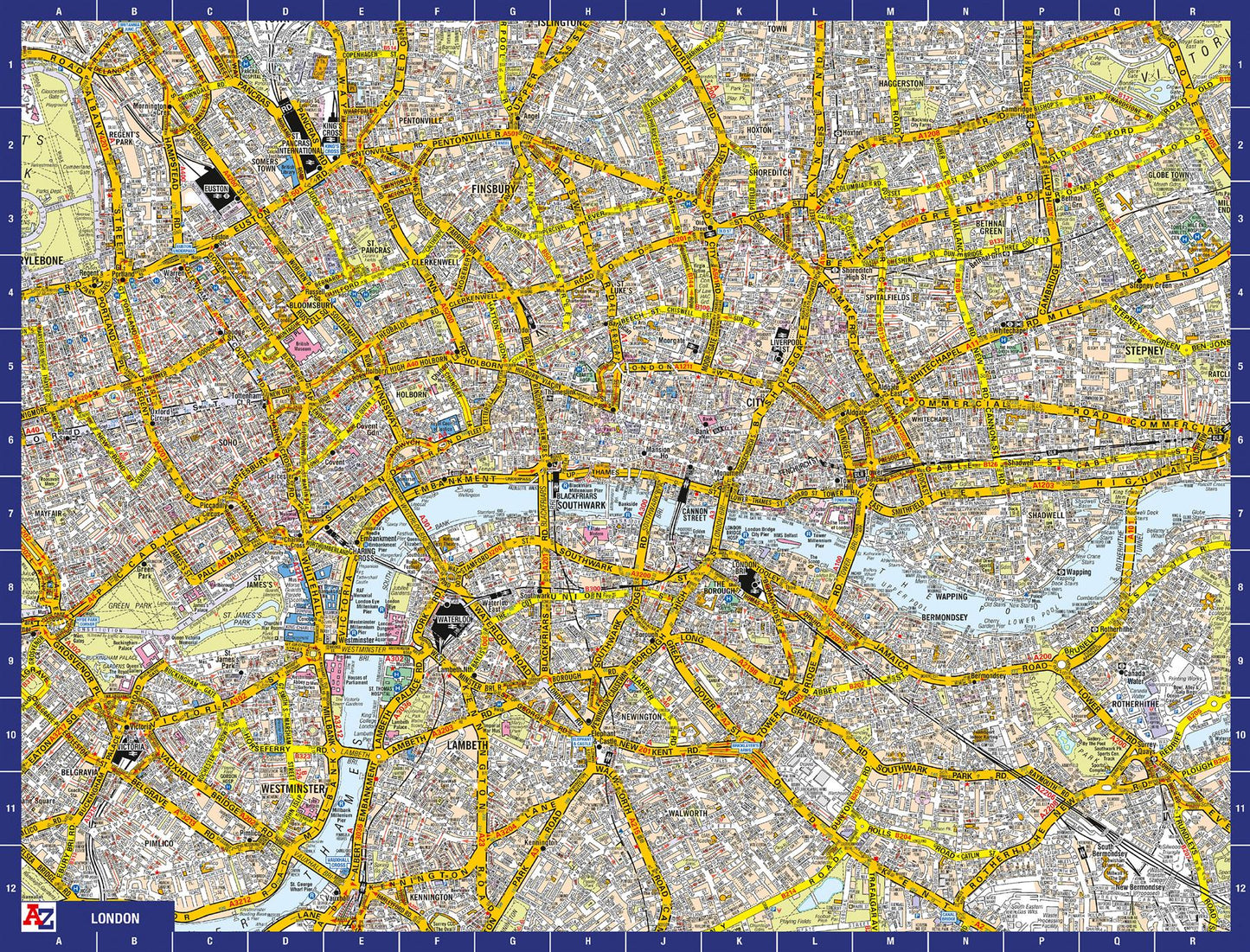 A-Z Map of London 1000 Piece Jigsaw