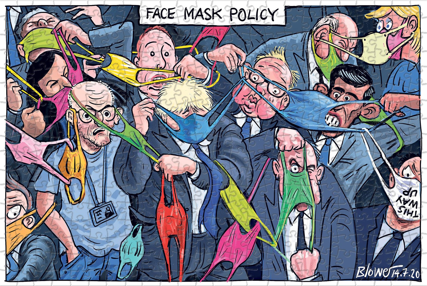 Telegraph Political Cartoons 400 Piece Jigsaw Puzzle 11