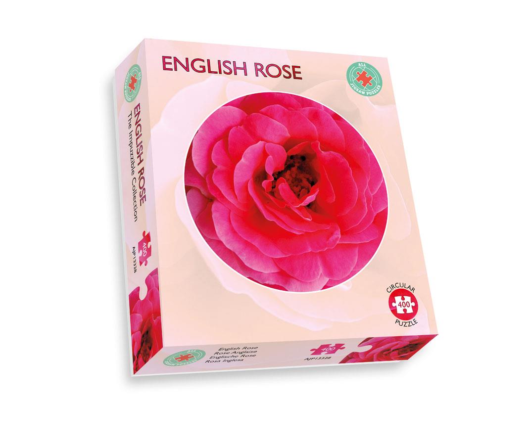 Rose circular Impuzzible 400 Piece Jigsaw Puzzle box