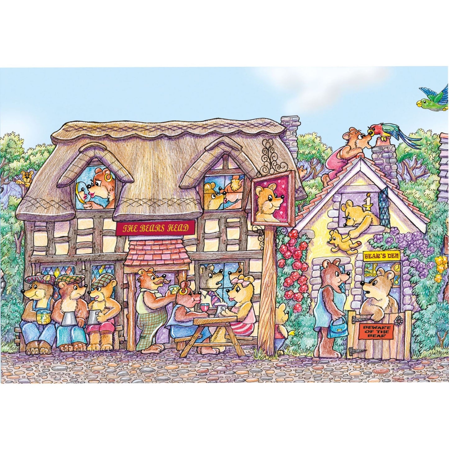 Bear Street - Armand Foster 3 x 24 Piece Kids Jigsaw Puzzle 1