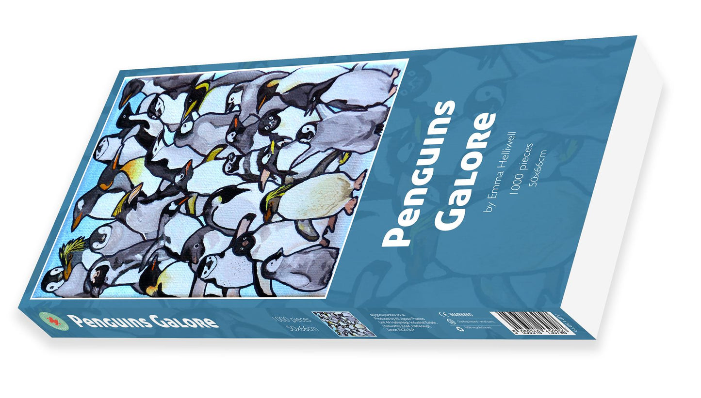 Penguins Galore 1000 Piece Jigsaw Puzzle box