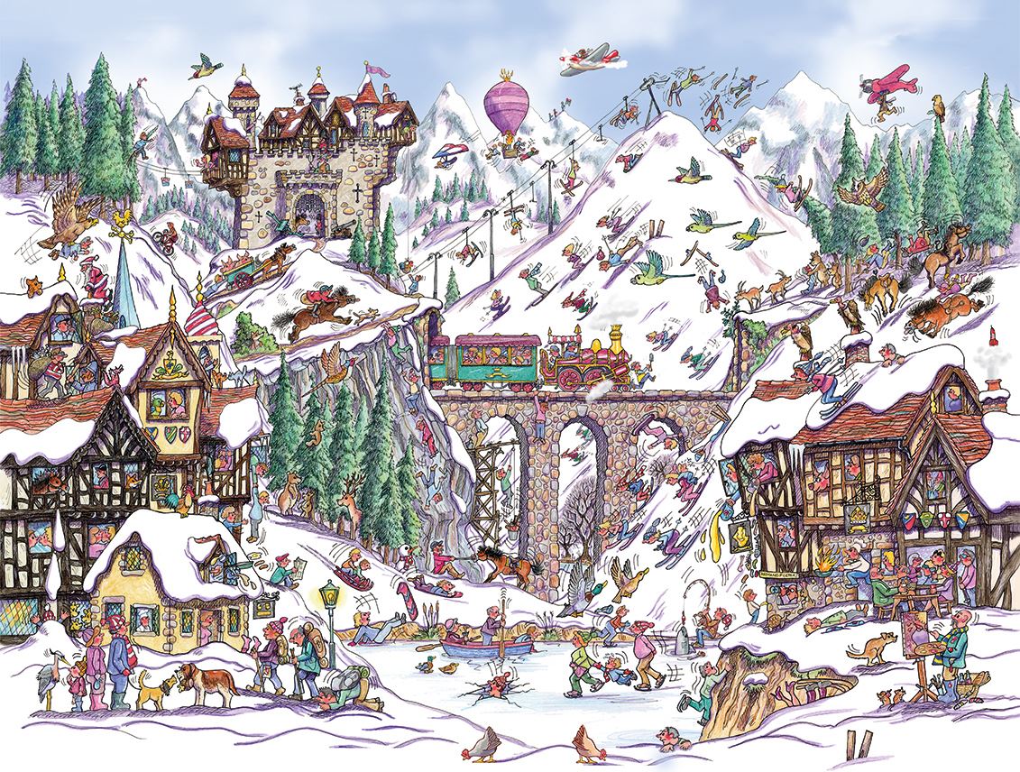 Off Piste Palaver 1000 Piece Jigsaw Puzzle