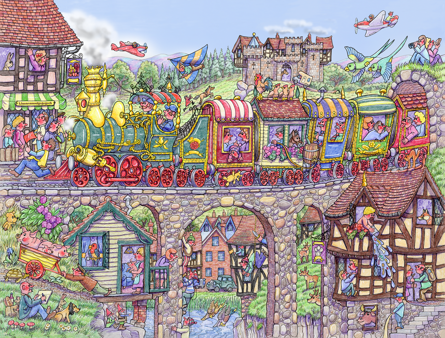 Carriage Capers 1000 Piece Jigsaw Puzzle