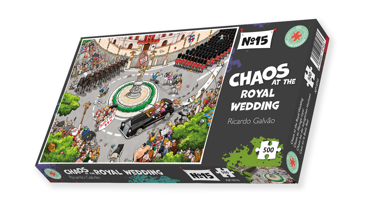 Chaos at the Royal Wedding - No.15 500 Piece Jigsaw Puzzle