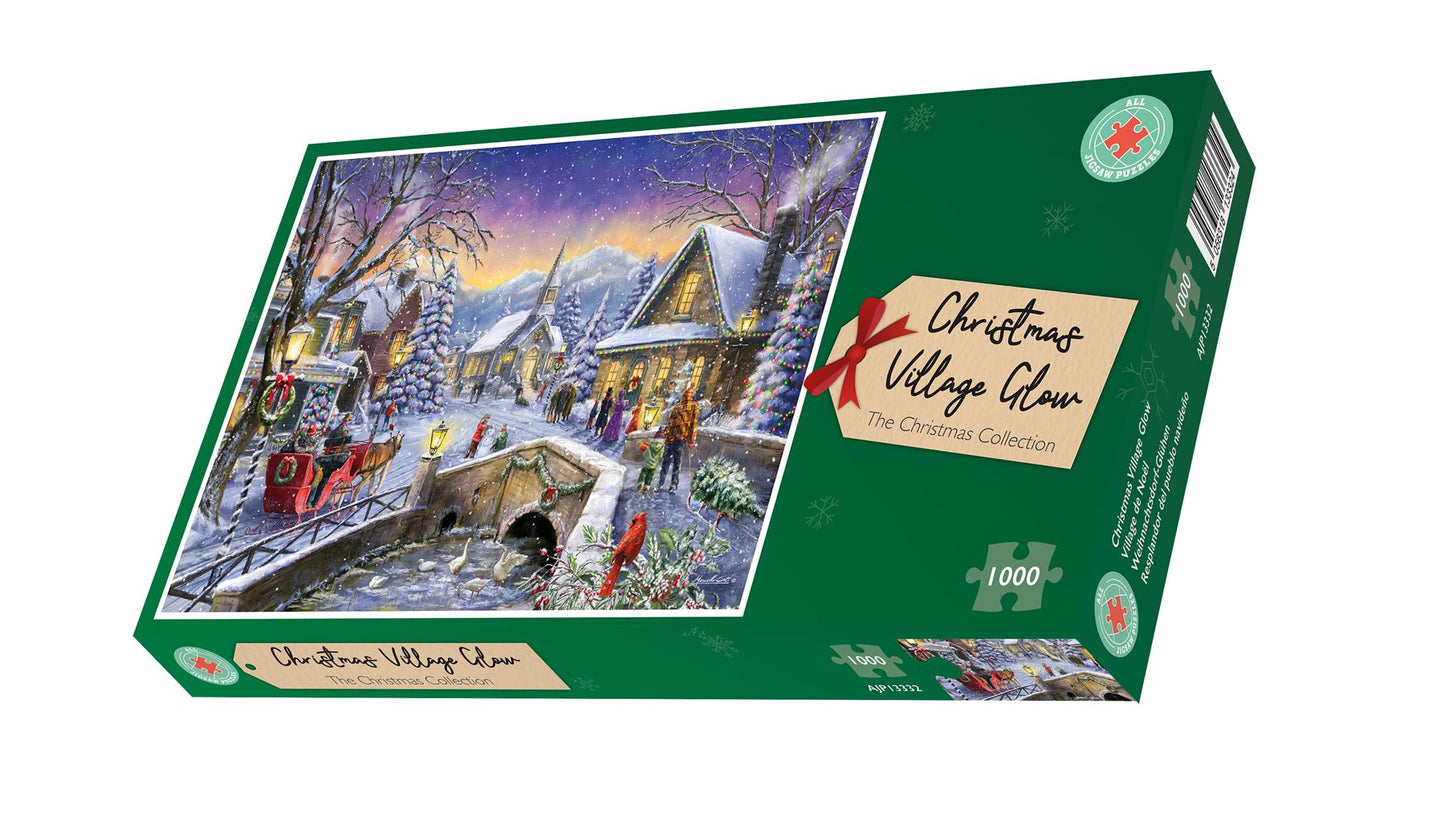 Christmas Village Glow 1000 Piece Jigsaw Puzzle