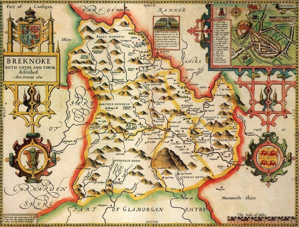 Breconshire Historical Map 1000 Piece Jigsaw Puzzle (1610) - All Jigsaw Puzzles UK
- 1