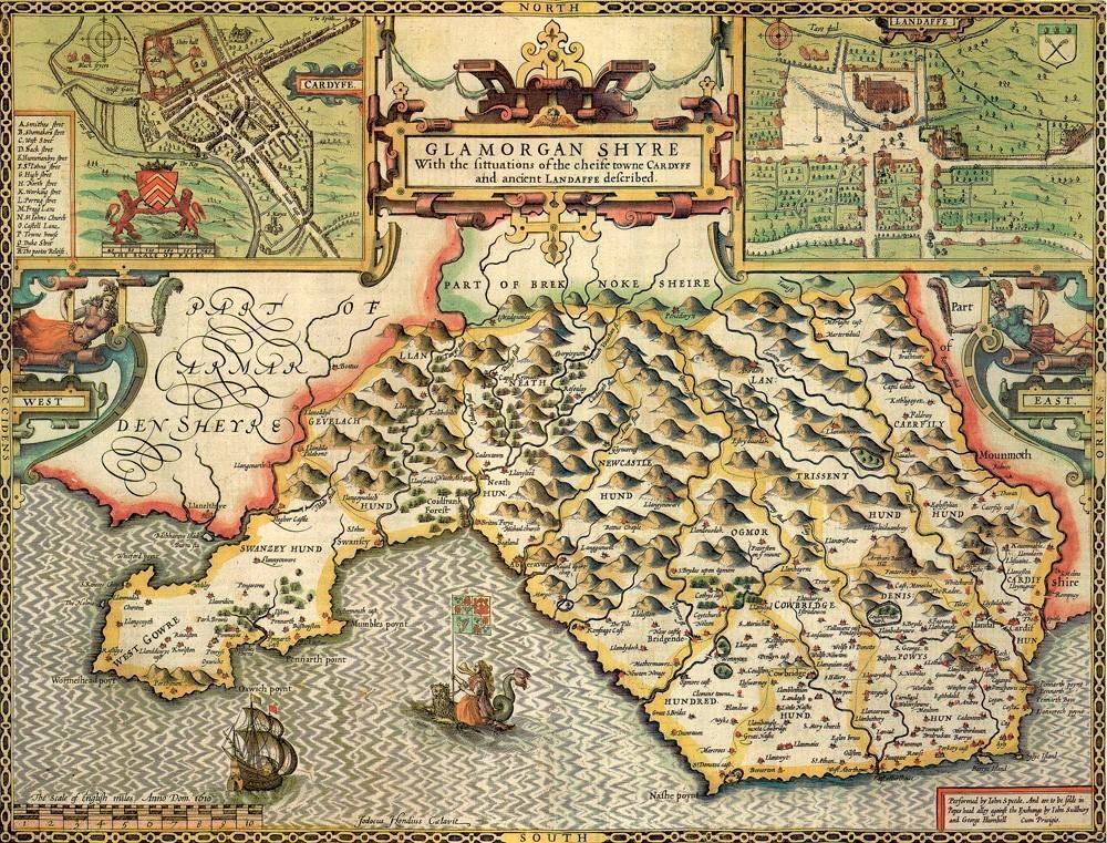 Glamorgan Historical Map 1000 Piece Jigsaw Puzzle (1610) - All Jigsaw Puzzles UK
- 1