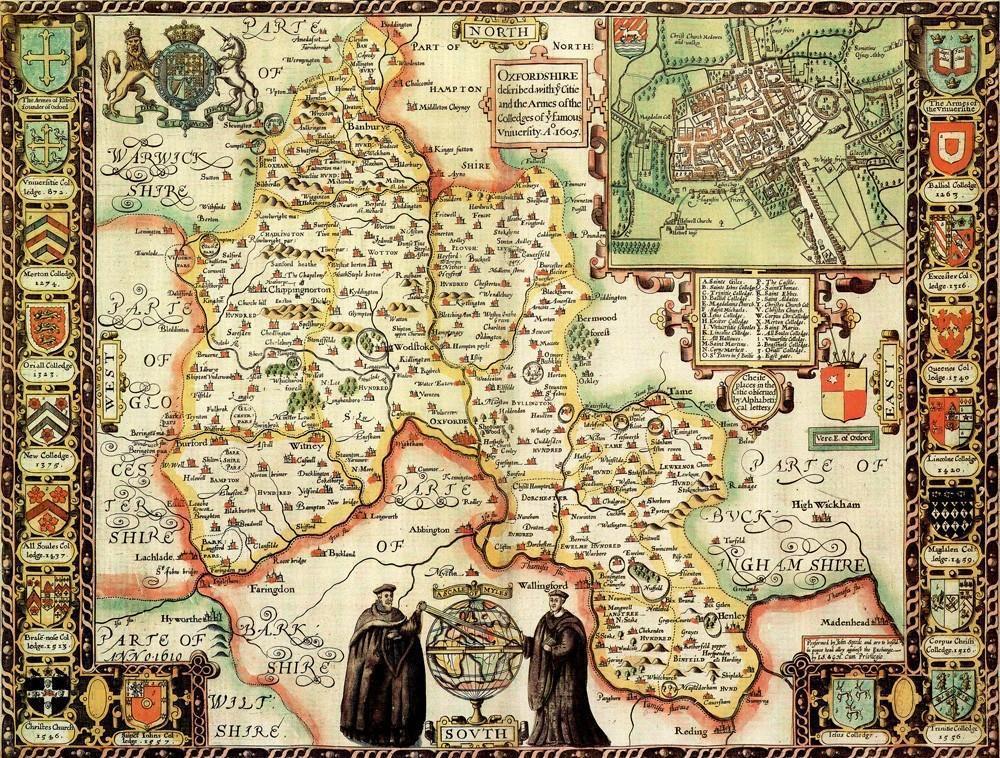 Oxfordshire Historical Map 1000 Piece Jigsaw Puzzle (1610) - All Jigsaw Puzzles UK
- 1