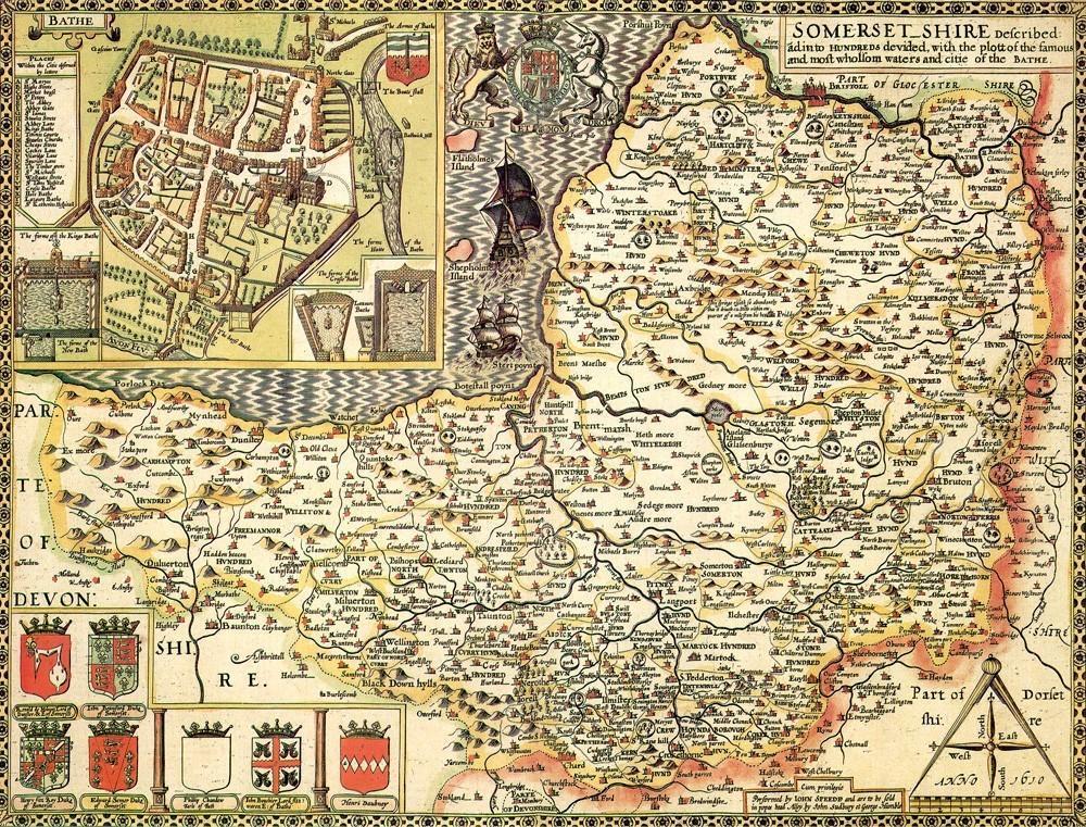 Somerset Historical Map 1000 Piece Jigsaw Puzzle (1610) - All Jigsaw Puzzles UK
- 1