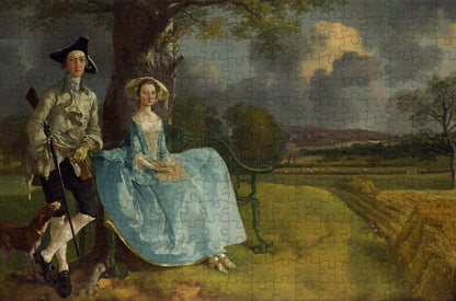 Mr and Mrs Andrews - Thomas Gainsborough - 300 Piece Wooden Jigsaw Puzzle