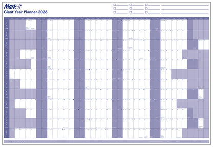 PRE-ORDER GIANT 2026 YEARLY WALL PLANNER - MARK IT