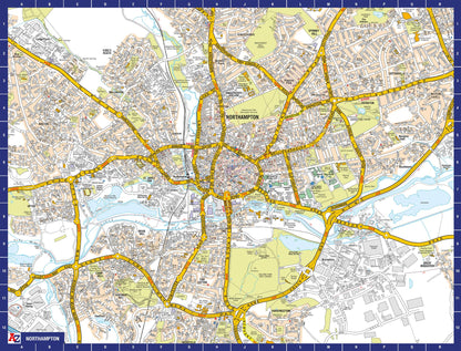 A to Z Map of  Northampton 1000 Piece Jigsaw