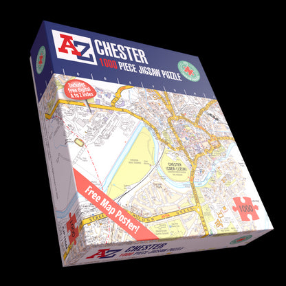 A to Z Map of  Chester 1000 Piece Jigsaw